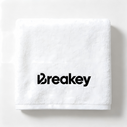 Breakey Premium Cotton Bath Towel, Ultra Soft Absorbent Quick-Drying Towel for Bathroom, Hotel & Spa, White