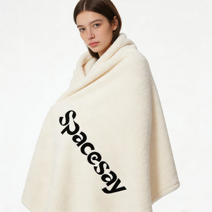 【Spacesay Plush Throw Blanket】—— Cozy Comfort for Every Quiet Moment