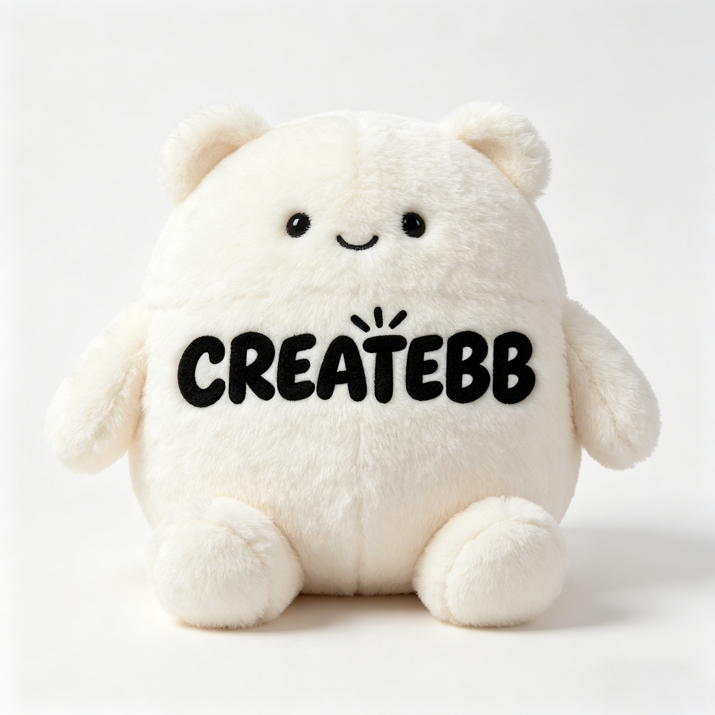 CREATEBB Squishmallow-Style Cute Bear Plush Toy, Ultra-Soft Fluffy Stuffed Animal Pillow, Huggable Plushie for Kids & Adults, Perfect Gift for Birthdays, Christmas & Home Decor