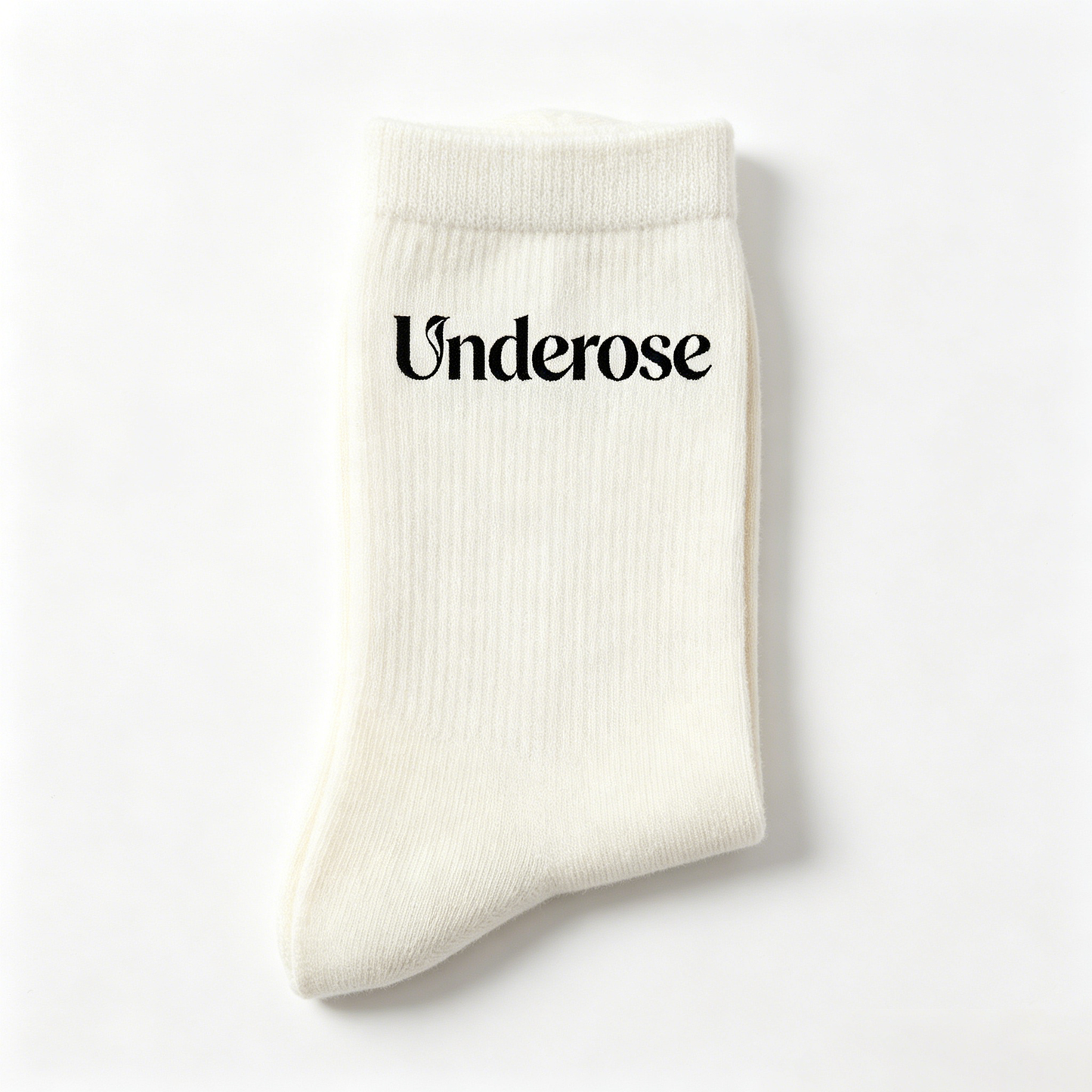 Underose Women’s Ribbed Crew Socks, 6 Pairs Soft Breathable Cotton Mid Calf Socks, Classic Neutral Casual Socks for Daily Wear Sports School Outfits