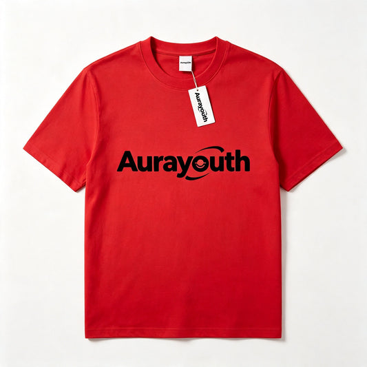 Aurayouth Classic Crew Neck Cotton T-Shirt, Oversized Loose Fit Short Sleeve Graphic Tee, Soft Breathable Casual Basic Top, Fashion Streetwear Daily Summer Tee Shirts for Men