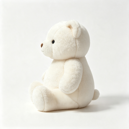 lorefan Soft White Teddy Bear Stuffed Plush Toy, Cuddly Bear Plushie for Gift & Home Decor