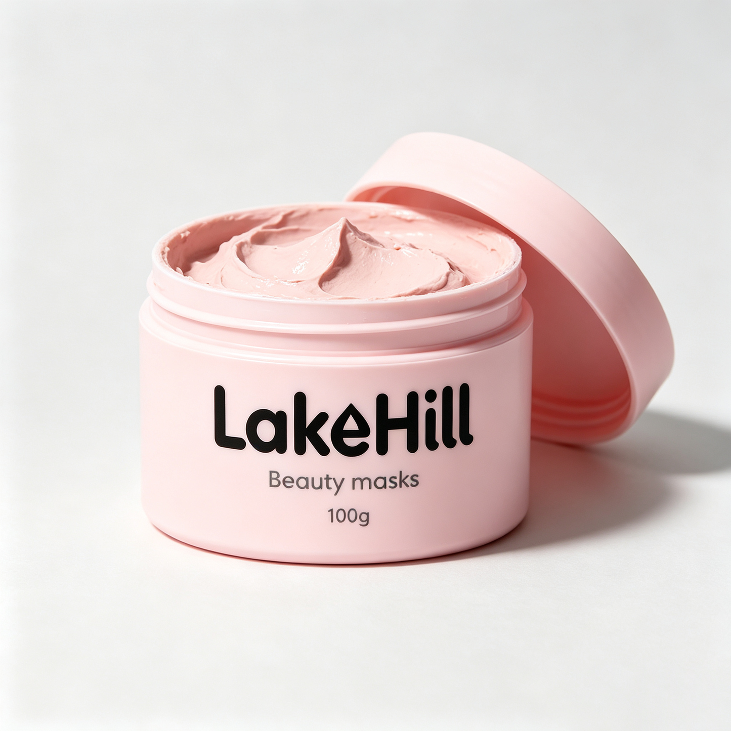 LakeHill Pink Clay Beauty Mask Hydrating Brightening Facial Mask, Pore Cleansing Anti-Aging Smoothing Mask for Sensitive Dry Oily Combination Skin, At Home Spa Skincare Mask