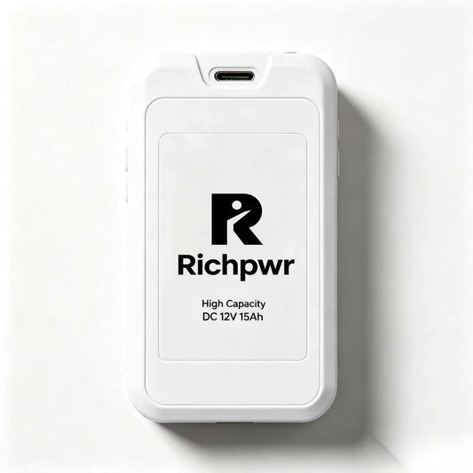 Richpwr 12V 15Ah High Capacity Rechargeable Power Battery, Portable DC Backup Power Supply for Outdoor and Household Emergency Use