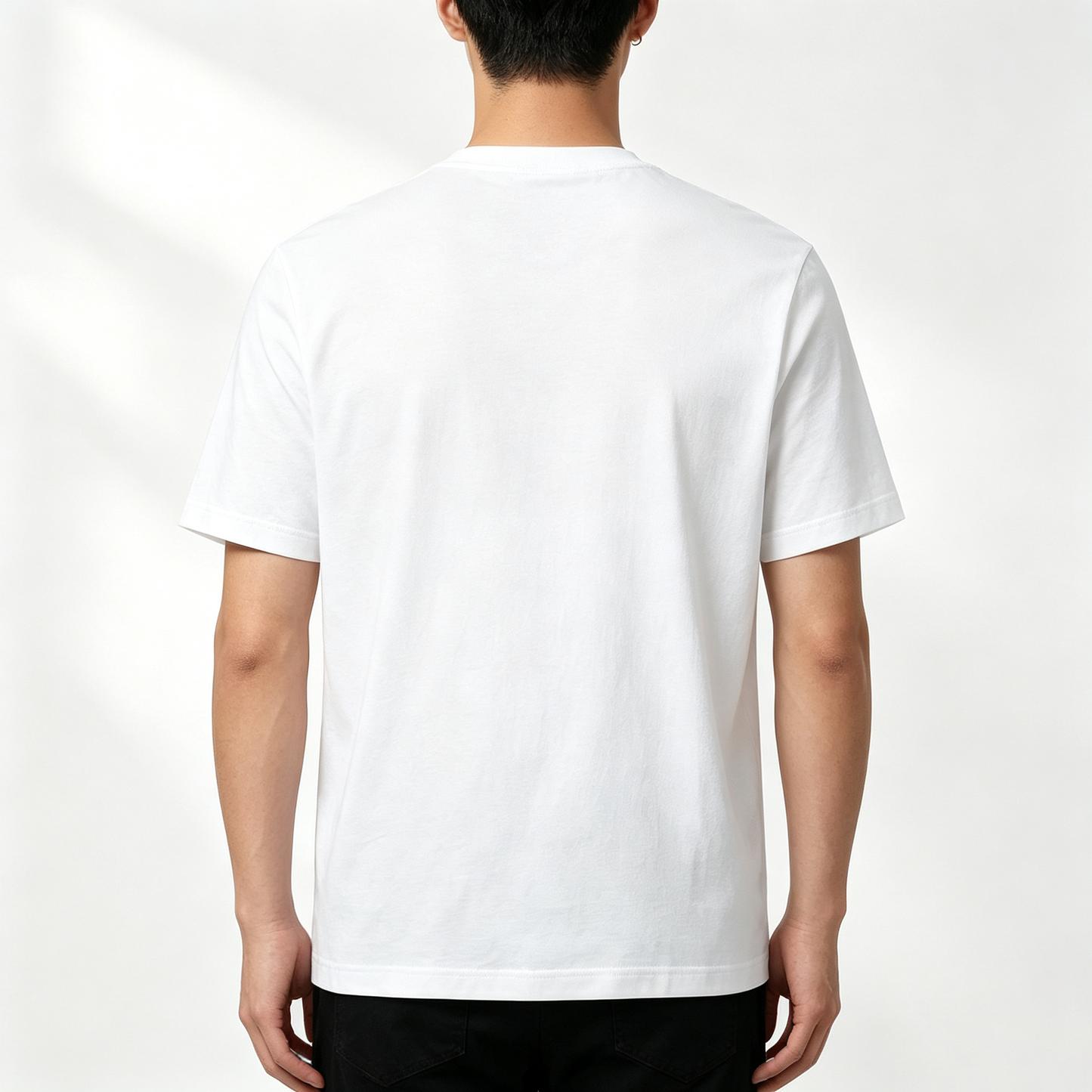 Ivodock Men’s Crew Neck Cotton Short Sleeve T-Shirt, Classic Ship Wheel Logo Graphic Tee, Loose Fit Casual Basic T Shirts for Daily Outdoor Sports