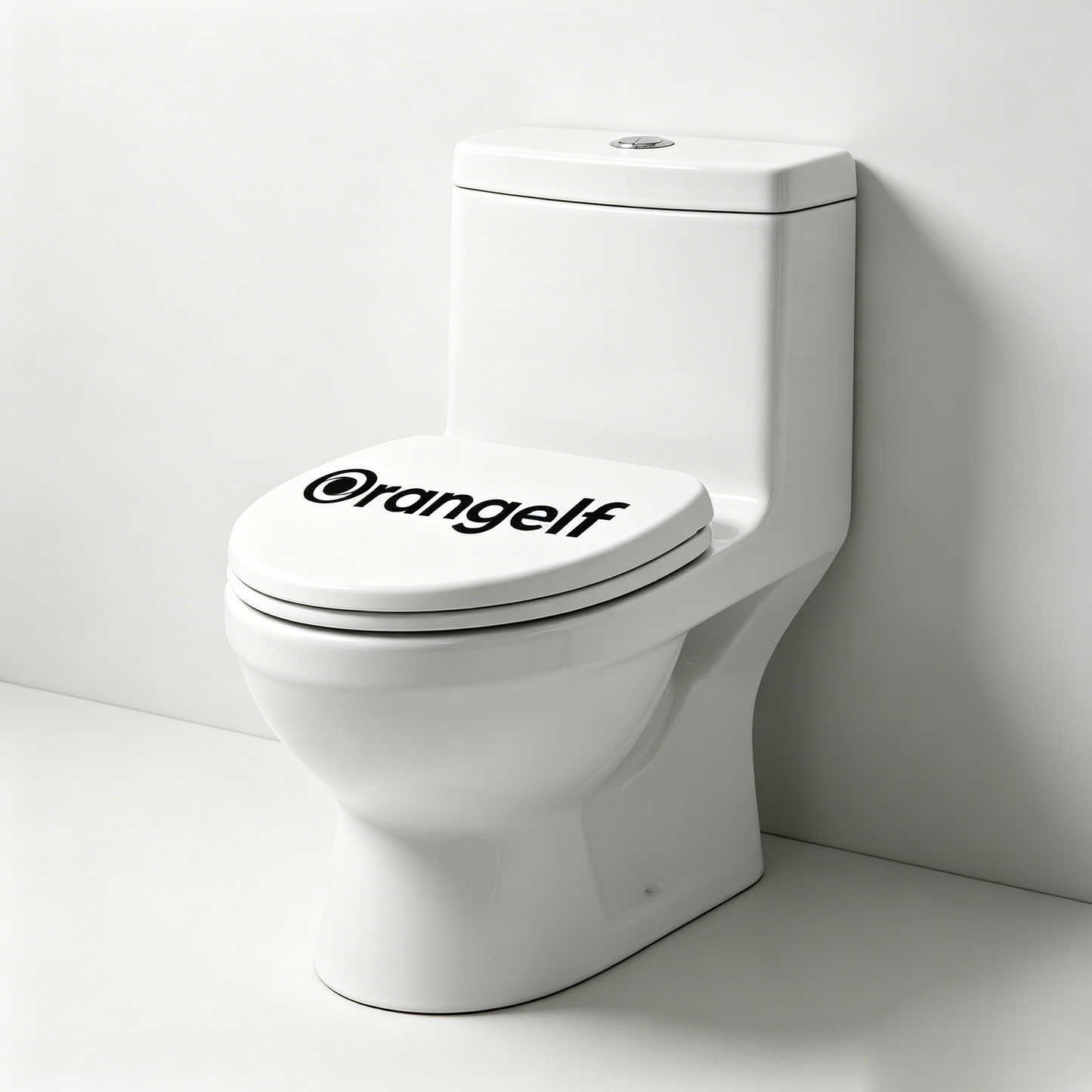Orangelf One-Piece Toilet, 1.28 GPF High Efficiency Flush, Comfort Height Elongated Bowl, Soft Close Seat, Modern White Ceramic Toilet for Bathroom, Standard Size, Easy Installation