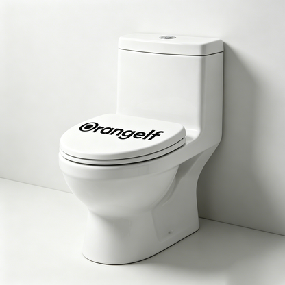 Orangelf One-Piece Toilet, 1.28 GPF High Efficiency Flush, Comfort Height Elongated Bowl, Soft Close Seat, Modern White Ceramic Toilet for Bathroom, Standard Size, Easy Installation