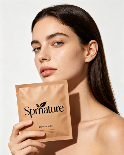Sprnature Natural Plant Extract Beauty Sheet Masks, Hydrating Brightening Facial Mask Sheets, Deep Moisturizing Repair Skin Barrier, Disposable Skincare Face Masks for All Skin Types, Home Spa Skin Care Gift Pack