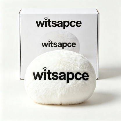 witsapce Minimalist White Plush Round Stuffed Throw Plush toys, Soft Fluffy Decorative Plush Figure Accent Ornament for Home Bedroom Decor