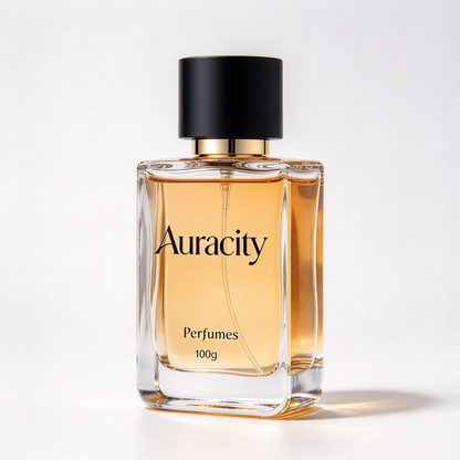 Auracity Men's Eau de Parfum, Woody Warm Long Lasting Fragrance for Men, Classic Square Glass Bottle Perfume with Gift Box