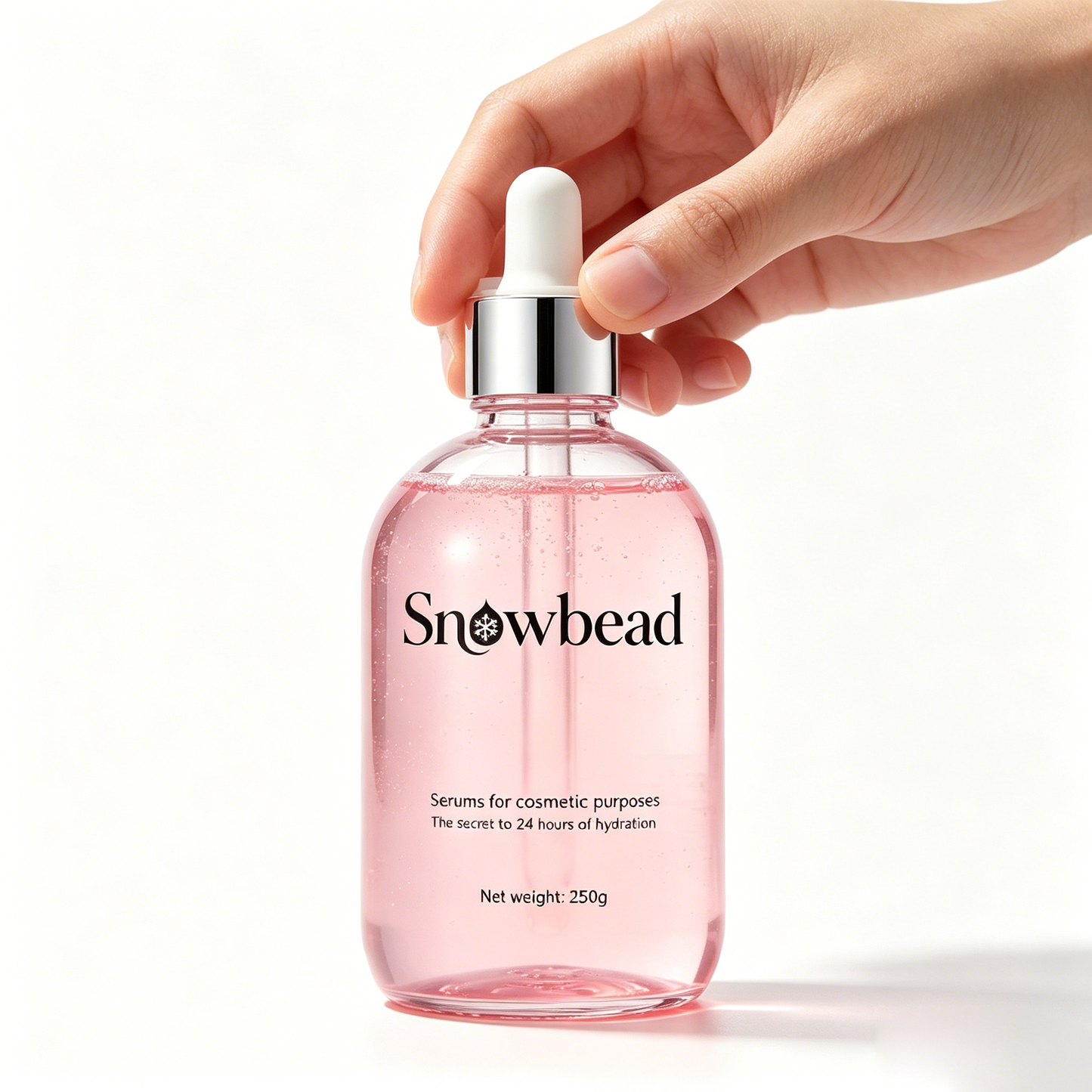Snowbead Hydrating Face Serum, Long-Lasting 24hr Moisture Boost for All Skin Types