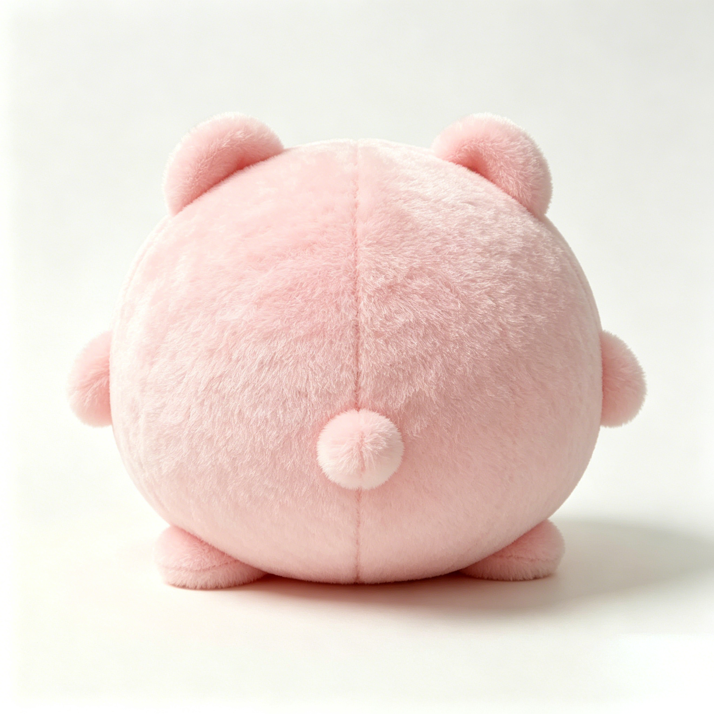 Hobbyou Soft Pink Round Plush Pillow, Cute Stuffed Animal Plushie, Squishy Hugging Toy for Kids & Adults, Decorative Throw Pillow for Bedroom, Sofa, Gifts