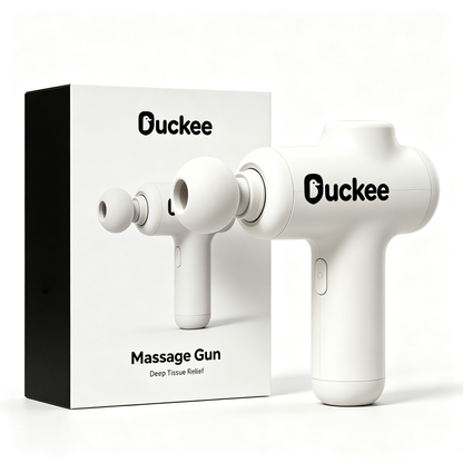 Duckee Massage Gun, Portable Deep Tissue Percussion Massager, Electric Muscle Massage Gun for Athletes, Back Neck Body Pain Relief