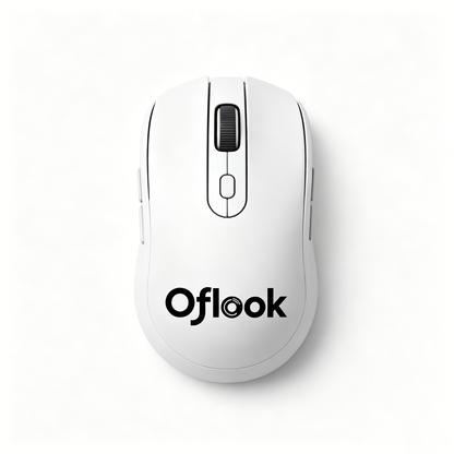 Oflook Wireless Ergonomic Computer Mouse,USB Receiver Cordless Mouse, Portable Comfort Mice for Laptop PC Office Home Work