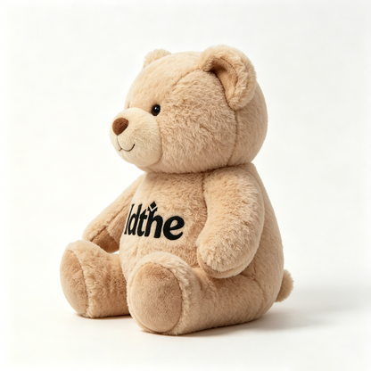 Idthe Classic Brown Teddy Bear Plush Stuffed Animal, Soft Fluffy Sitting Bear Plushie, Huggable Cuddly Doll for Kids, Birthday & Christmas Gift