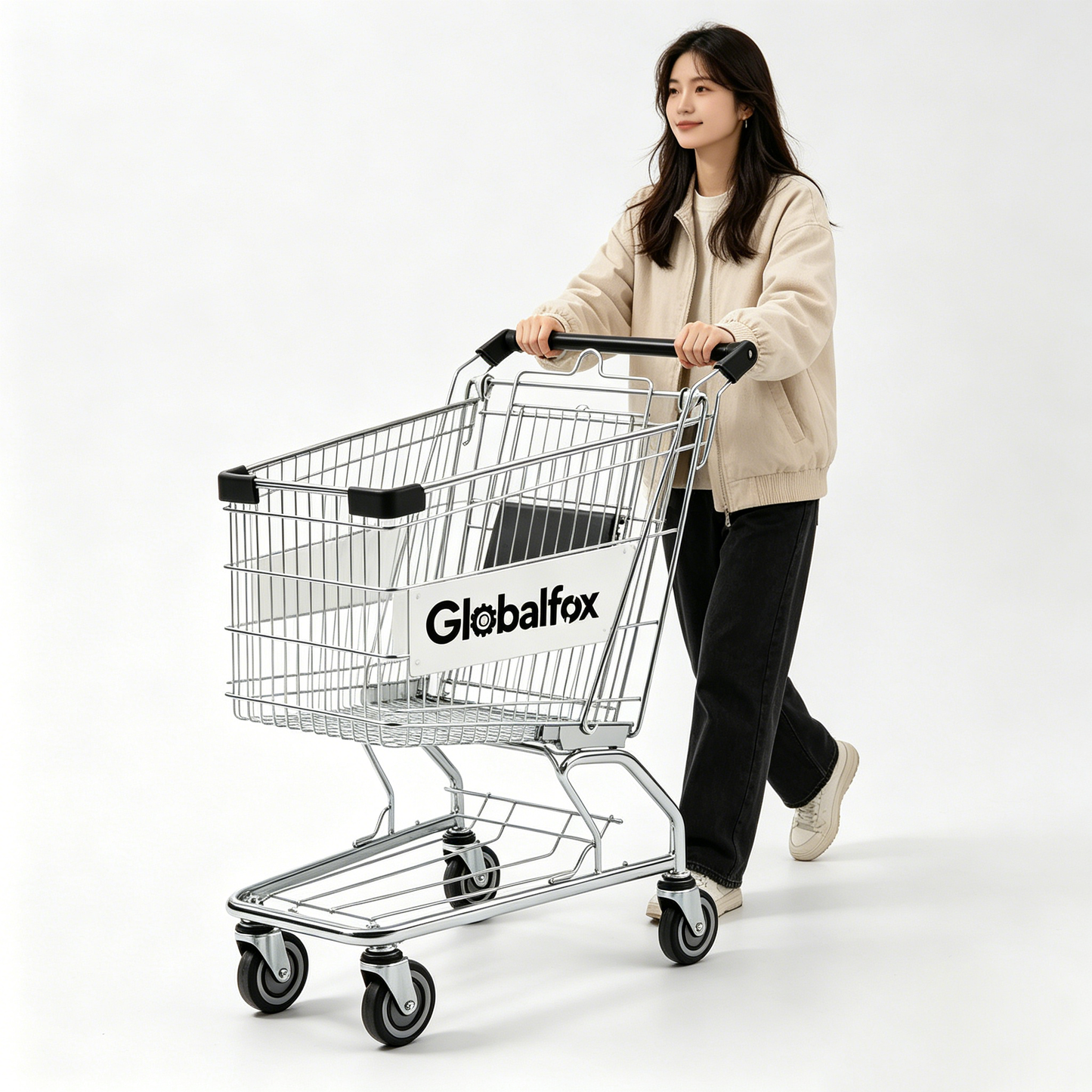 【Globalfox Shopping Trolley】—— Reliable Partner for Retail & Daily Use