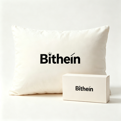 Bithein Soft Fluffy Bed Pillow for Sleeping, Breathable Cooling Skin-Friendly Bed Pillow, Compressed Packed Supportive Rectangle Pillow for Bedroom Hotel Home Rest