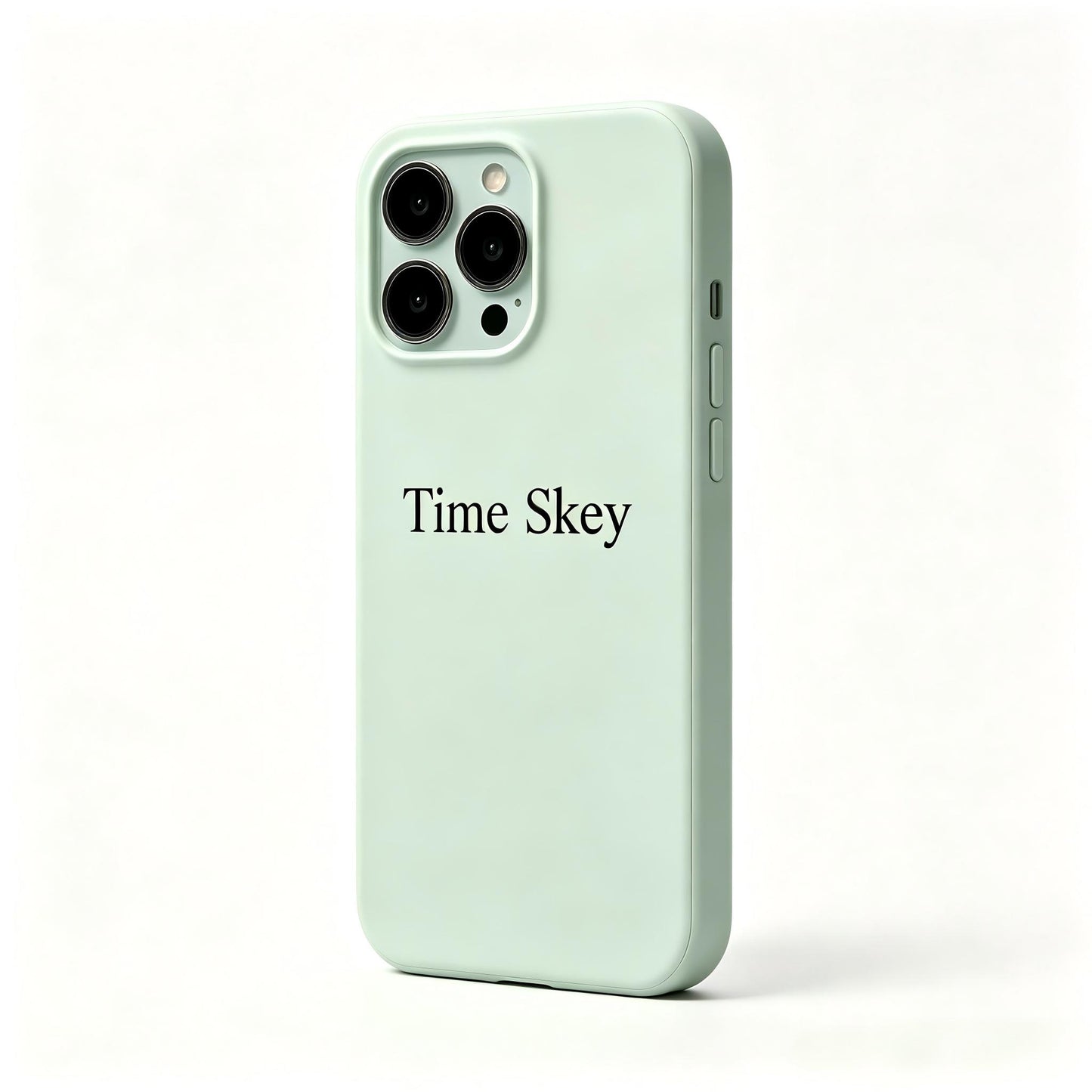Time Skey Liquid Silicone Phone Case Compatible with iPhone Pro Max, Matte Soft Shockproof Protective Cover, Raised Camera & Screen Protection, Slim Anti-Fingerprint Mint Green Mobile Phone Shell