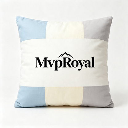 MvpRoyal Patchwork Square Throw Pillow Soft Decorative Cushion for Sofa Couch Bed, Vacuum Compressed Packaging