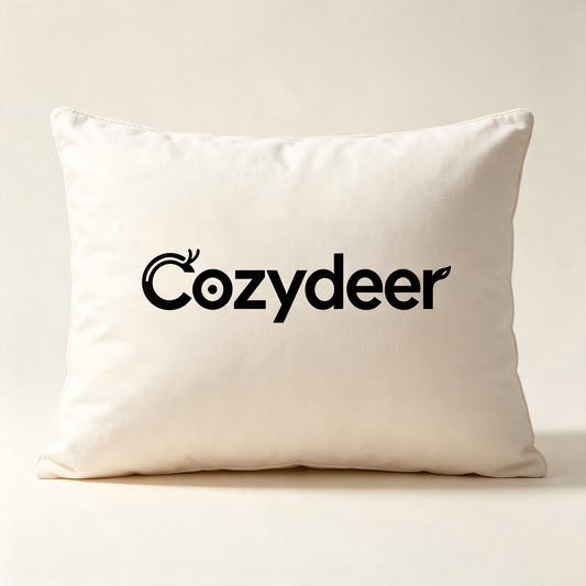 Cozydeer Decorative Throw Pillow, Soft Breathable Square Accent Cushion for Sofa Couch Bed Home Decor, Vacuum Compressed Shipped