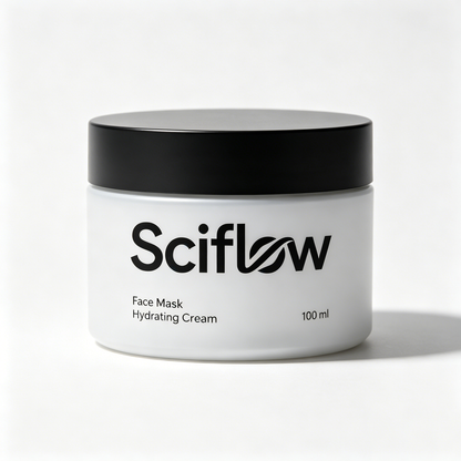 Sciflow Hydrating Facial Cream Mask, Dual-Use Overnight Sleeping Mask & Quick Hydration Mask, Deep Moisturizing Barrier Repair Cream Mask for Dry Sensitive Dull Skin