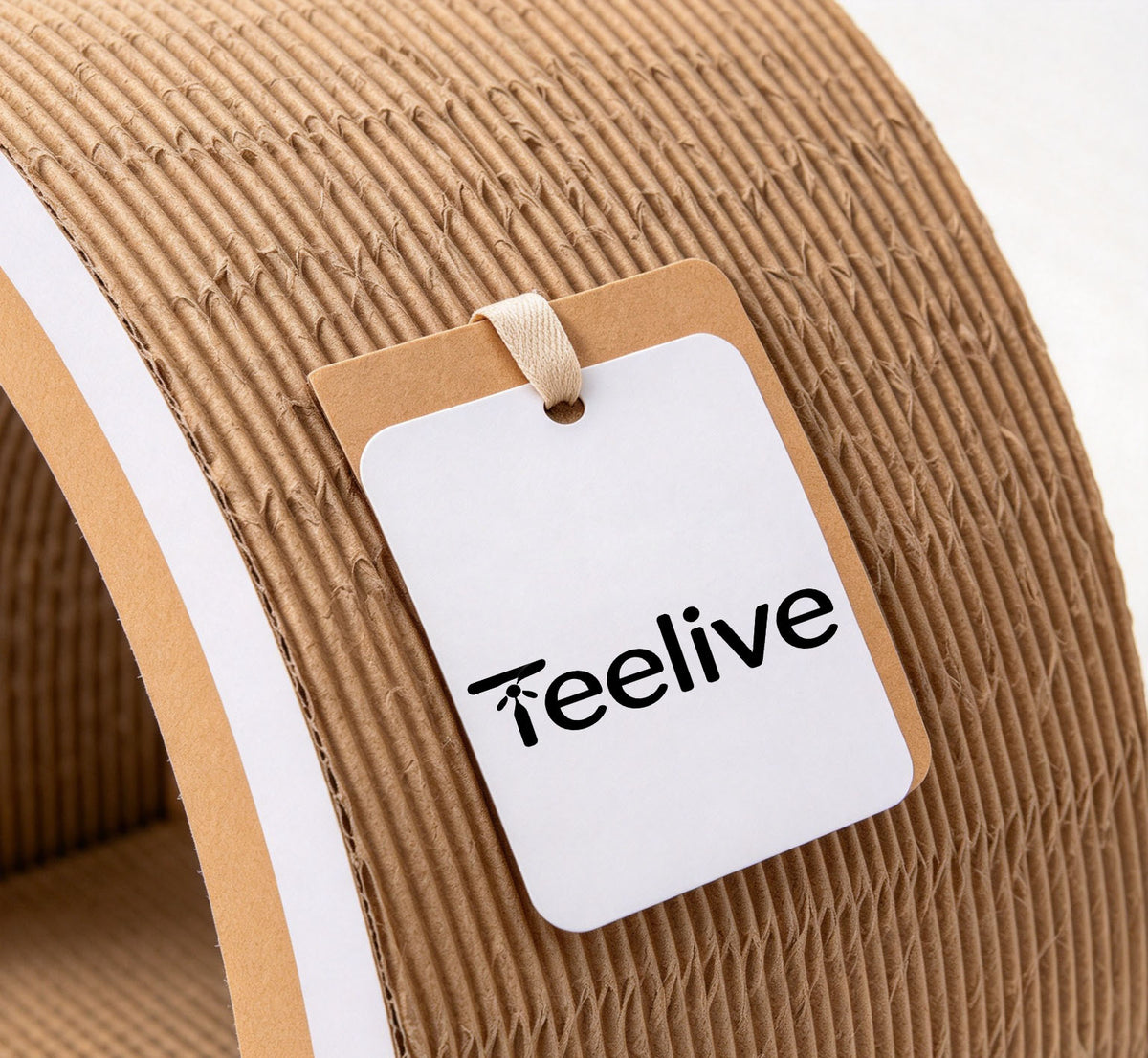 Teelive Cat Scratching Pad, Arch Shape Corrugated Cardboard Cat Scratcher House, Durable Cat Scratching Shelter Bed for Indoor Cats