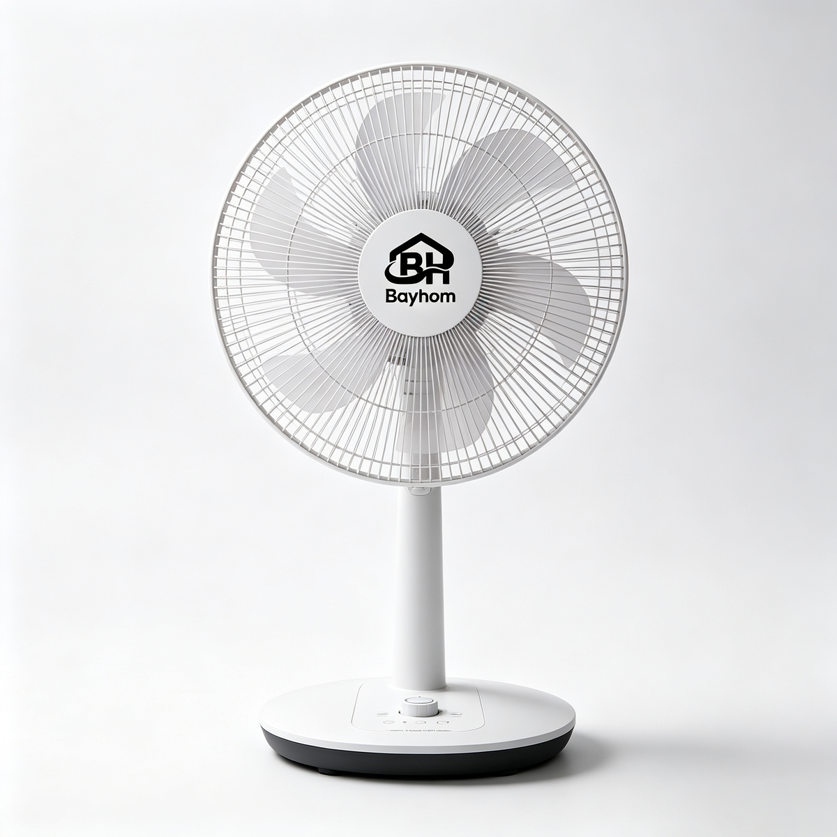 Bayhom Oscillating Table Fan, Quiet Operation Desktop Cooling Fan with Rotary Control, Compact Small Electric Fan for Indoor Home‑Use