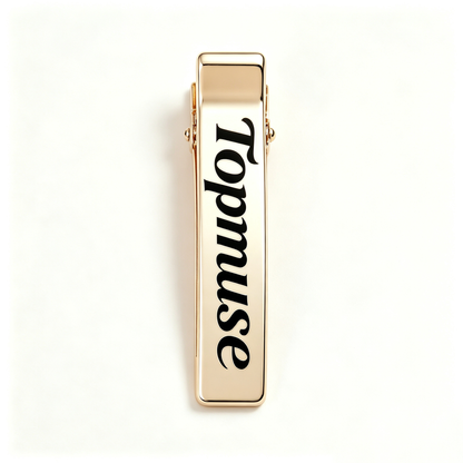 Topmuse Metal Rectangle Hair Barrettes, 3 Pack Smooth Gold Hair Clips for Women Girls, Strong Hold Flat Side Bang Hair Pins, Minimalist Fashion Hair Accessories for Daily Work Party
