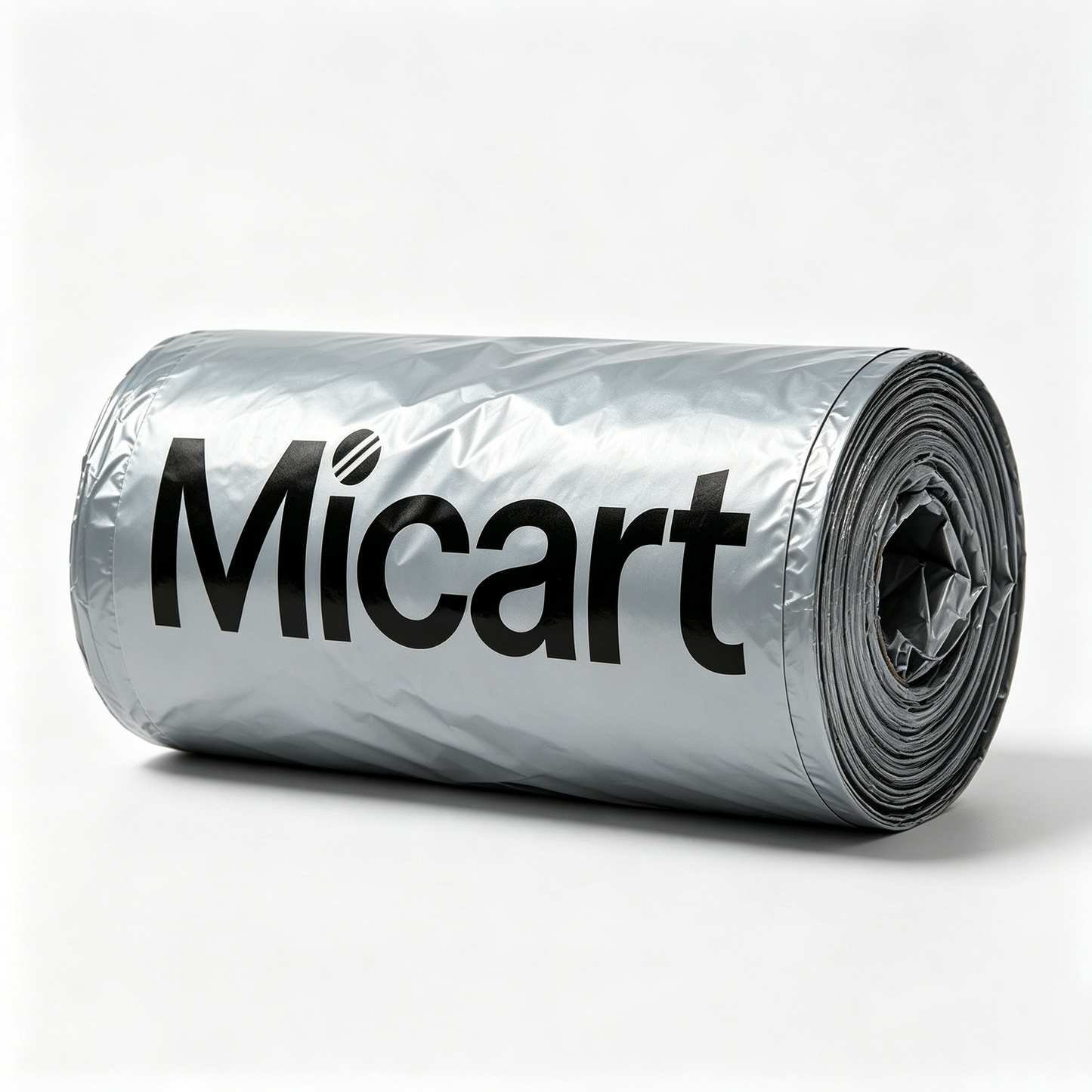 Micart Silver Heavy Duty Trash Bags, 50 Count Per Roll, Thick Leakproof Garbage Bags, Multipurpose Disposable Refuse Bags for Kitchen Bathroom Office Household Cleaning