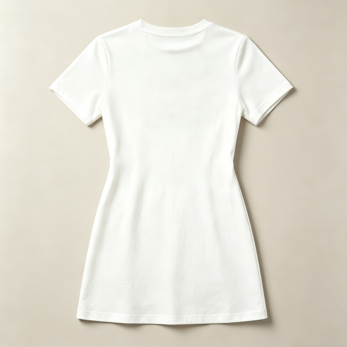 Peachill Women's Short‑Sleeve Crew Neck Mini T‑Shirt Dress, Slim‑Fit Casual Summer Short Dress, Soft Cotton Bodycon Dress