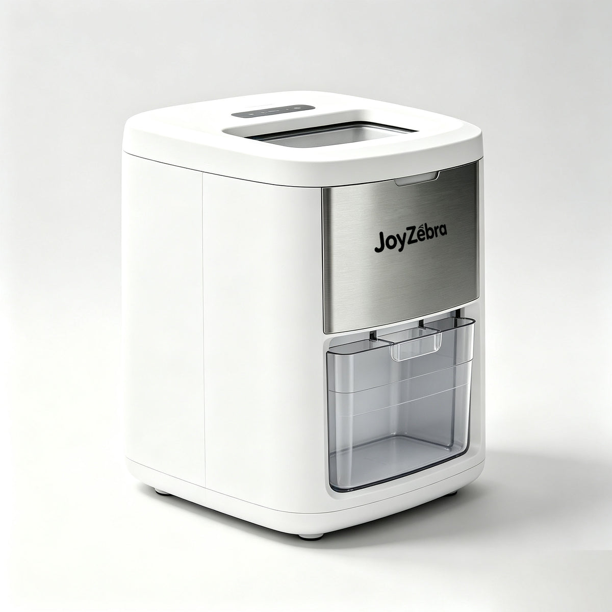 JoyZebra Countertop Ice Maker Machine, Portable Compact Ice Cube Maker with Clear Ice Storage Basket for Home Kitchen Office Bar