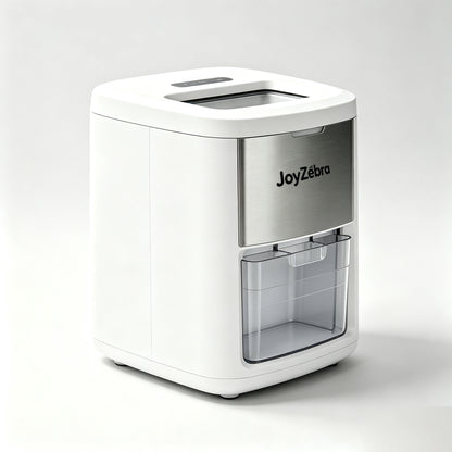 JoyZebra Countertop Ice Maker Machine, Portable Compact Ice Cube Maker with Clear Ice Storage Basket for Home Kitchen Office Bar