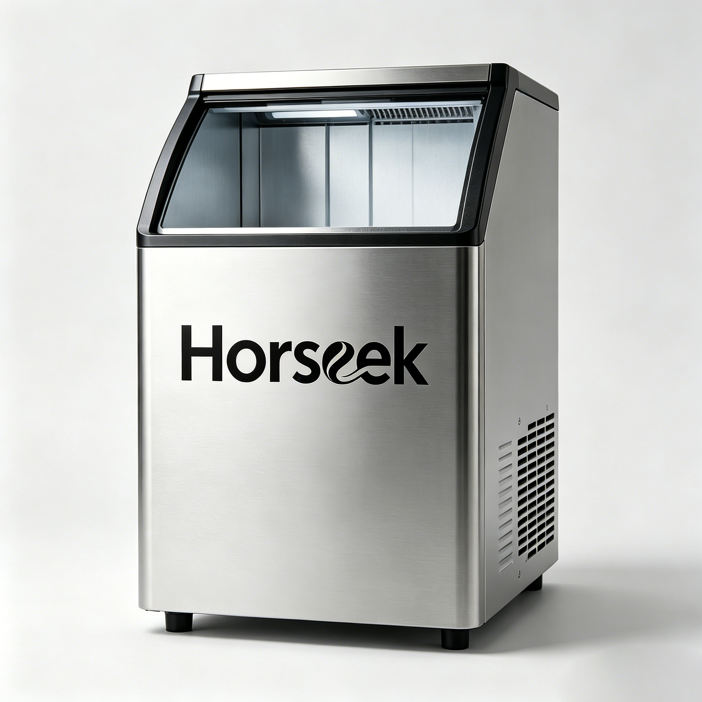 Horseek Ice Maker Machine, 40LBS/24H Countertop Ice Maker , Stainless Steel Portable Ice Machine for Home, Kitchen, Bar, Office