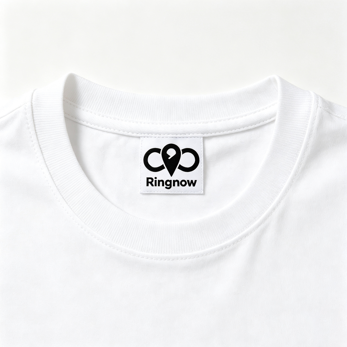 Ringnow Casual Cropped T‑Shirt, Classic Crewneck Short Sleeve Basic Crop Top