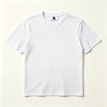 Starmonkey Basic Short‑Sleeve Crew Neck T‑Shirt, Premium Soft Cotton Plain White Tee, Casual Everyday Classic‑Fit T Shirt For Men Women Unisex
