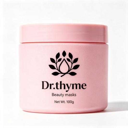 Dr.thyme Pink Cleansing Beauty Mask, Deep‑Pore Purifying Clay Mask,Gentle Exfoliating Facial Mask for Oil Control, Blackhead Remover Skin Care Mask For All Skin Types