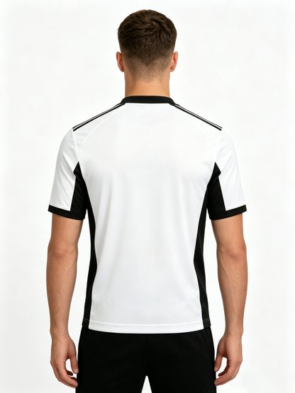 【Crestking Black & White Sport Jersey】—— Performance-Ready Style for Training & Street