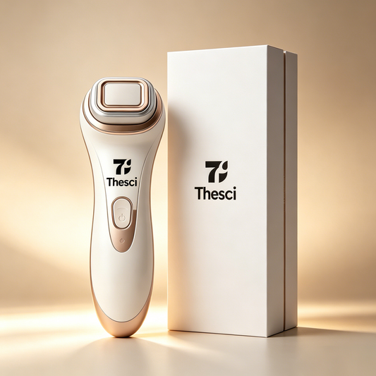 Thesci Rechargeable Facial Massager Beauty Tool, Portable At-Home Anti-Aging Skin Firming Device for Face Neck Smooth Skin Care