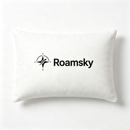 Roamsky Luxury Support Bed Pillow, Cooling Breathable Pillow Cover, Resilient Filling Pillow for Adult All‑Position Sleep