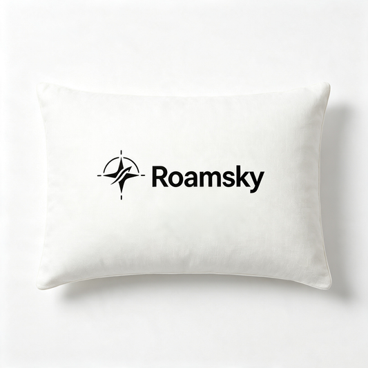 Roamsky Luxury Support Bed Pillow, Cooling Breathable Pillow Cover, Resilient Filling Pillow for Adult All‑Position Sleep