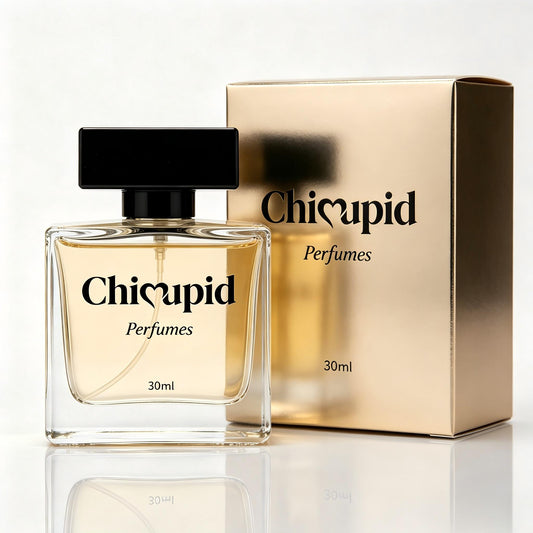 Chicupid 30ml Eau de Toilette Perfumes, Long Lasting Light Fragrance Perfume for Women & Men, Classic Square Glass Bottle Daily Cologne with Luxury Golden Gift Box
