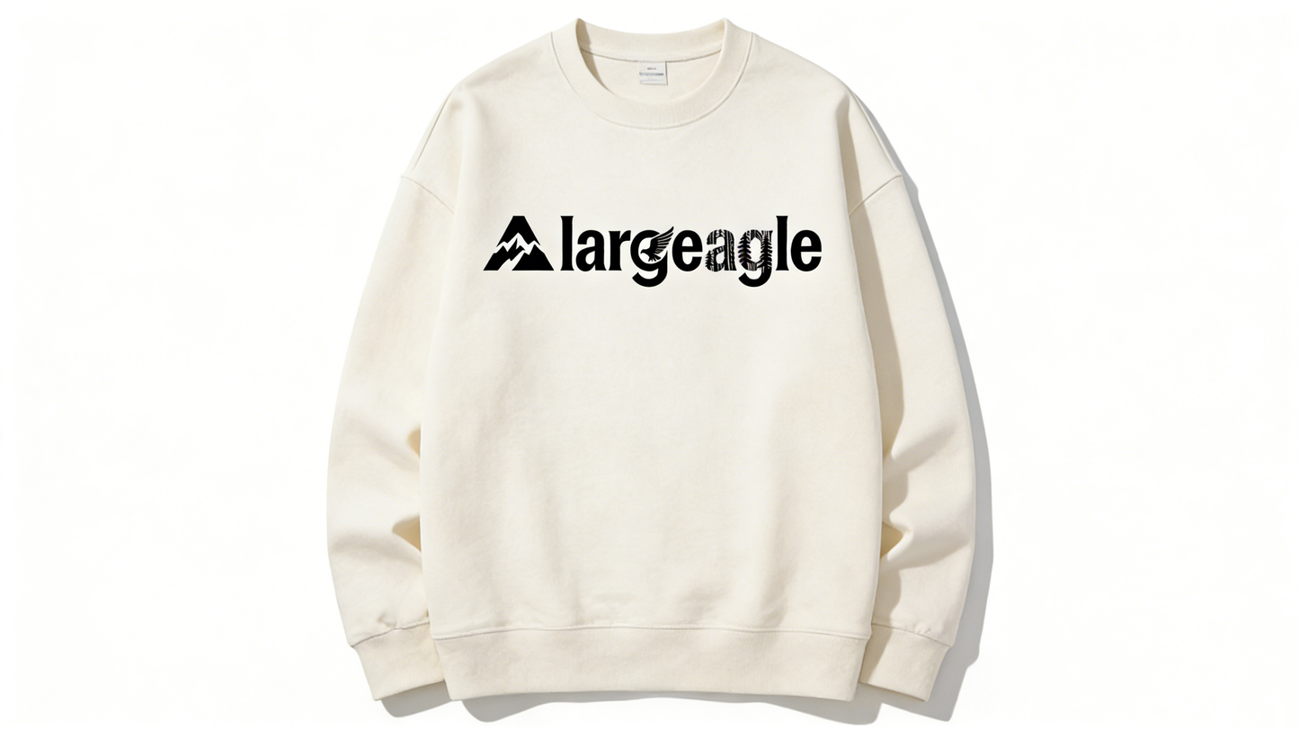 【largeagle Mountain Eagle Crew Neck Sweatshirt】—— Casual Comfort & Outdoor Spirit