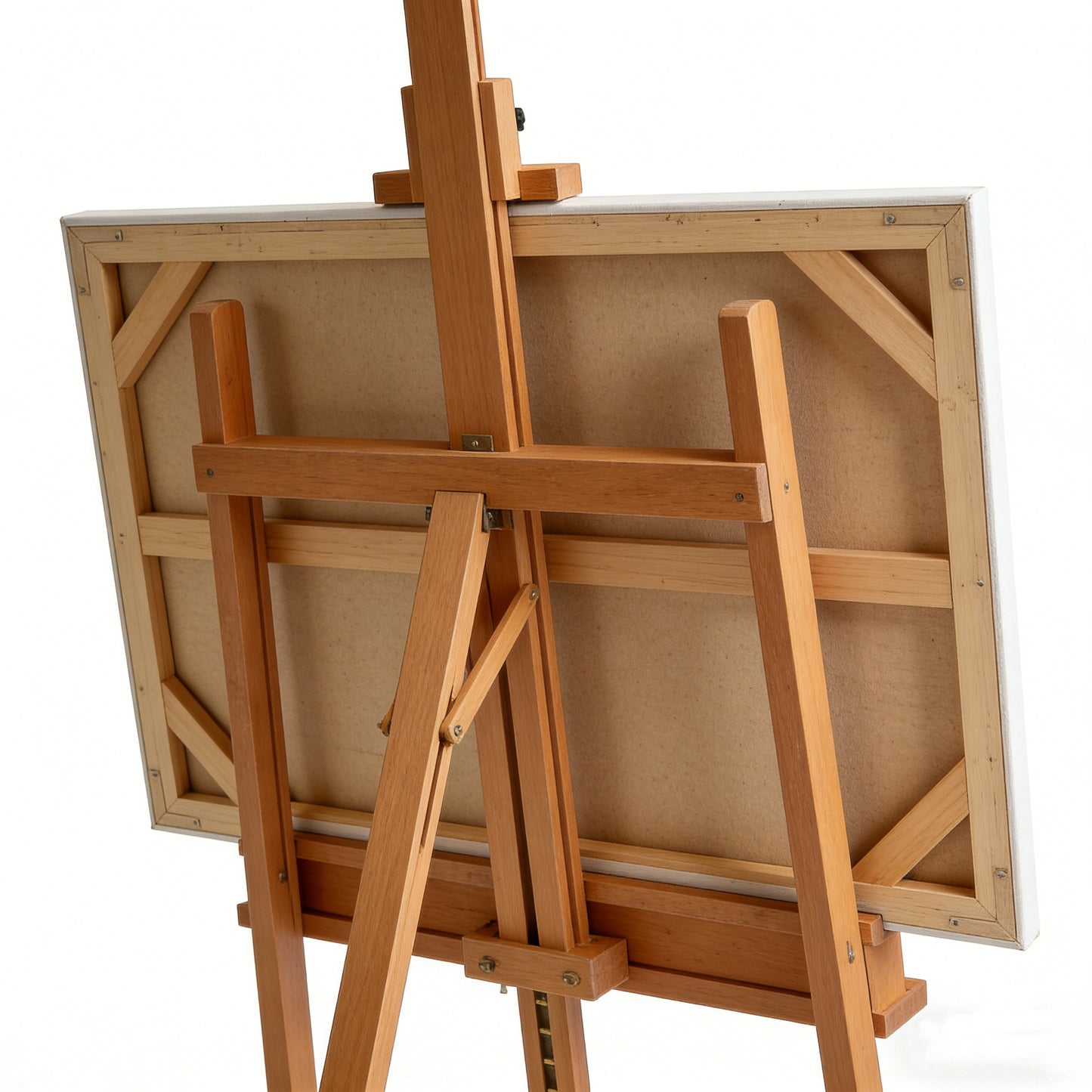 PLART Adjustable Studio Easel – Premium Solid Beech Wood Art Easel with Adjustable Height & Angle, Stable Tripod Base, and Integrated Storage Tray for Professional Artists, Art Students, and Display Use