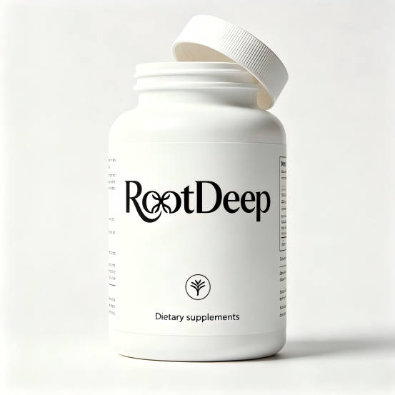 RootDeep Natural Raw Herbal Extract Supplement Capsules, Vegan Friendly Daily Dietary Supplement for Overall Body Health & Immune Support, Easy-to-Swallow Capsule Formula