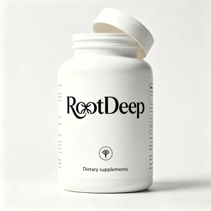 RootDeep Natural Raw Herbal Extract Supplement Capsules, Vegan Friendly Daily Dietary Supplement for Overall Body Health & Immune Support, Easy-to-Swallow Capsule Formula